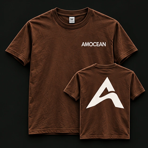 BROWN BASIC TEE in bruin