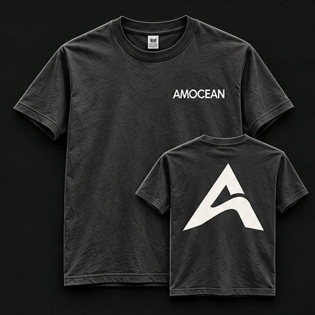 CHARCOAL BASIC TEE in antraciet