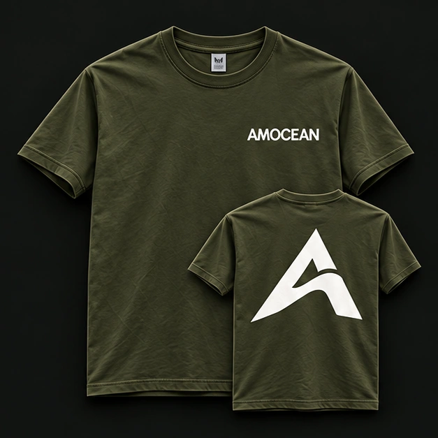 OLIVE BASIC TEE in olijf