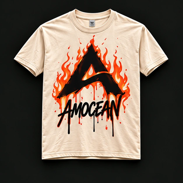 FLAME CREAM TEE in crème